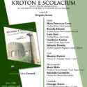  “Kroton e Scolacium” è il titolo del volume che sarà presentato, a cura del Rotary, il prossimo 10 aprile