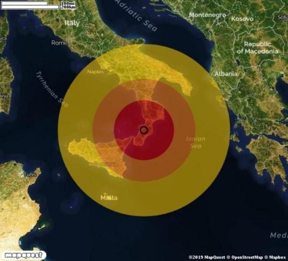 Forte scossa di terremoto magnitudo 3.8 in provincia di Reggio Calabria, tanta paura tra la popolazione