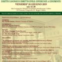 A Reggio Calabria giornata di studio su “Diritto canonico e diritto civile: esperienze a confronto”