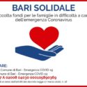  Coronavirus: il Comune di Bari ha attivato un conto corrente per le donazioni per azioni di solidarietà