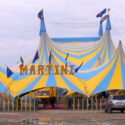  La Coldiretti consegna fieno per gli animali del circo Orfei di Tayler Martini bloccato a Saline Joniche (RC)
