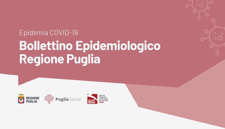 Puglia: bollettino epidemiologico Covid 19 del 1 agosto 2020, solo 112 i casi attualmente positivi