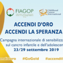  Bari: campagna nazionale di sensibilizzazione sul cancro infantile “Accendi d’Oro, Accendi la Speranza”