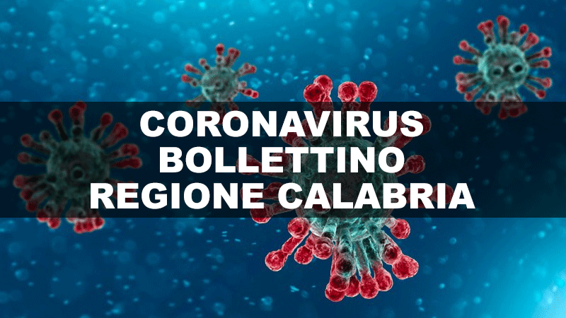 Calabria, Bollettino epidemiologico: in calo il numero dei soggetti risultati positivi al Coronavirus