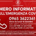  Reggio Calabria: attiva linea telefonica emergenza COVID