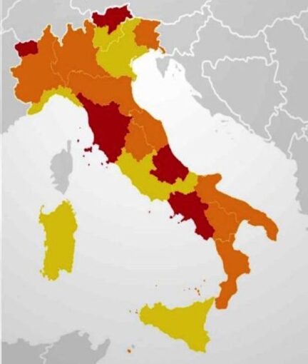 Coronavirus: Calabria, Lombardia e Piemonte diventano zona Arancione, Liguria e Sicilia - ecco cosa cambia