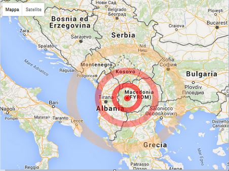 Seconda intensa scossa di terremoto in Macedonia,  magnitudo 5.0