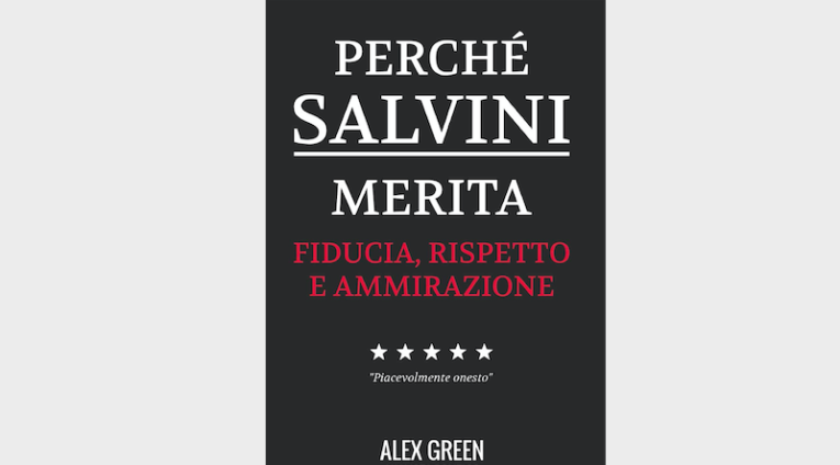 Il libro su Salvini con 110 pagine bianche è diventato un bestseller