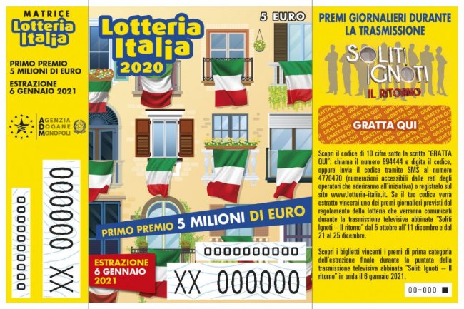 Lotteria Italia 2020 2021: l'elenco completo dei biglietti vincenti