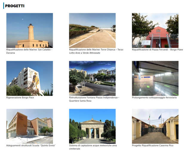 Lecce: online il Portale Lavori Pubblici del Comune