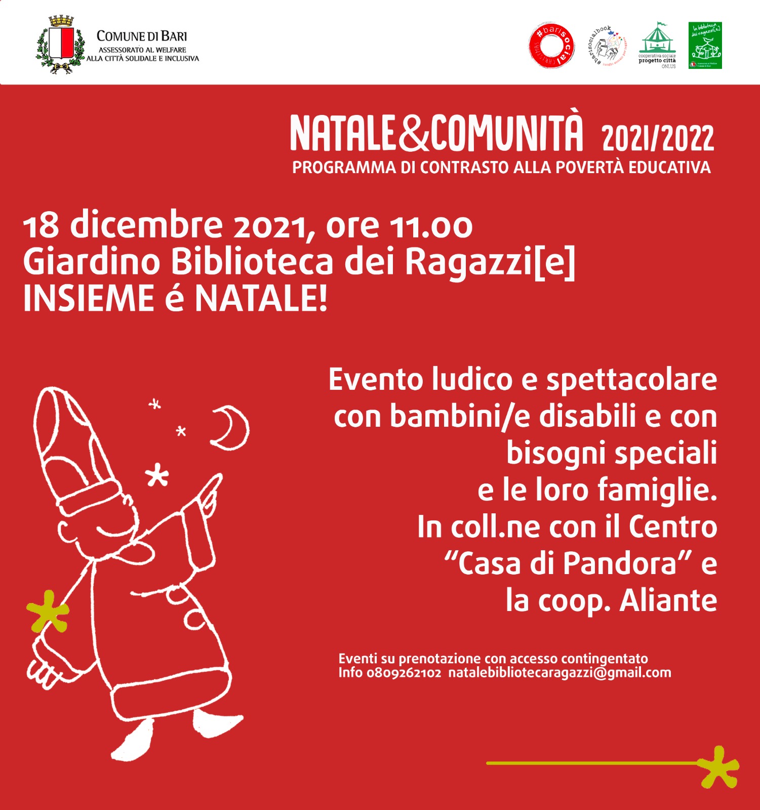 Bari: "Natale di Comunità", le iniziative e gli eventi solidali, ludici e creativi organizzati dal comune per le festività