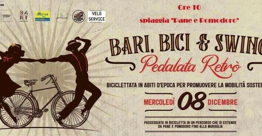  “Bari Bici e Swing”, la pedalata retrò per condividere la naturale eleganza della bicicletta e la ciclabilità urbana