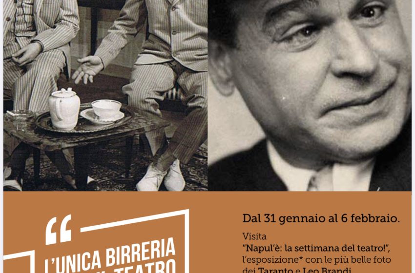  Napoli:la Birreria ospita “Napul’è: la settimana del teatro!”