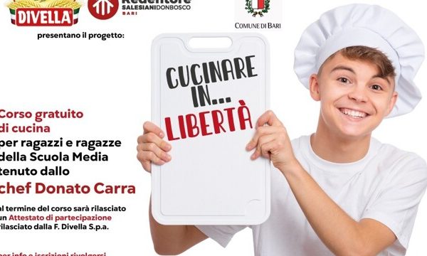 Bari: presentata l’iniziativa “Cucinare… in Libertà” a cura della Divella spa e dell’Oratorio dei Salesiani