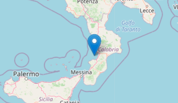 Terremoto: scossa di magnitudo 4.3 Costa Calabra sud occidentale