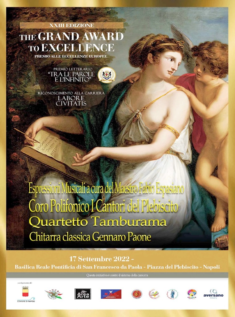 Grande successo a Napoli della XXIII edizione dell'evento culturale "The Grand Award to Excellence"